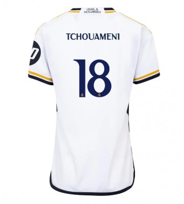 Real Madrid Aurelien Tchouameni #18 Replika Hjemmebanetrøje Dame 2023-24 Kortærmet